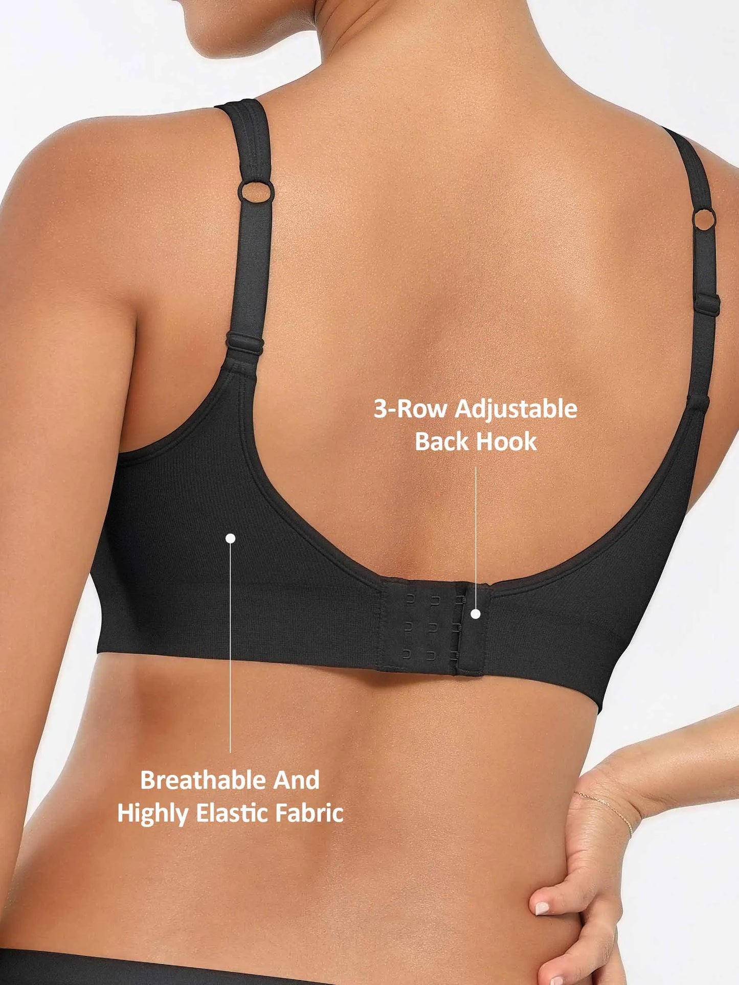 Willluxe Built-in Soft Cups Full Coverage Wireless Bra