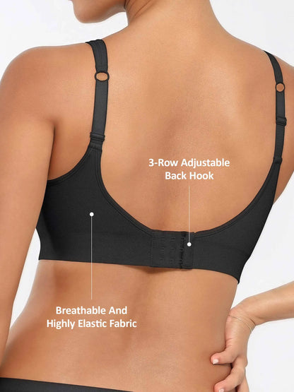 Willluxe Built-in Soft Cups Full Coverage Wireless Bra