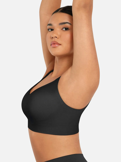 Willluxe Built-in Soft Cups Full Coverage Wireless Bra