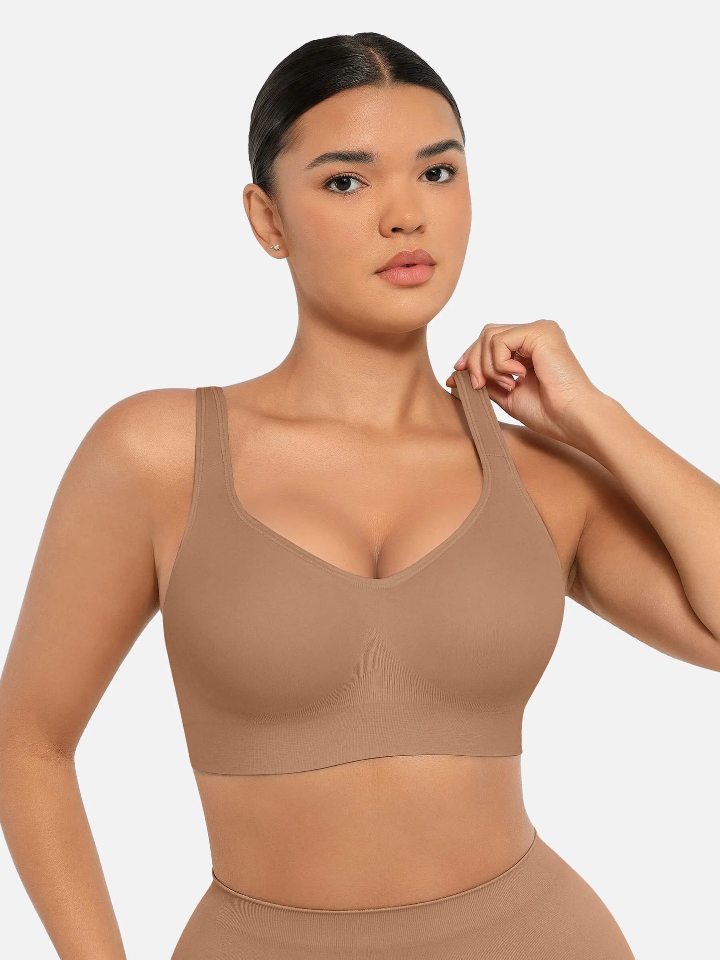 Willluxe Built-in Soft Cups Full Coverage Wireless Bra