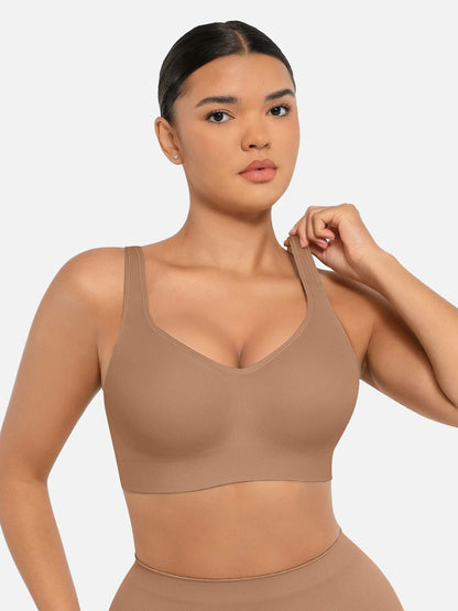 Willluxe Built-in Soft Cups Full Coverage Wireless Bra