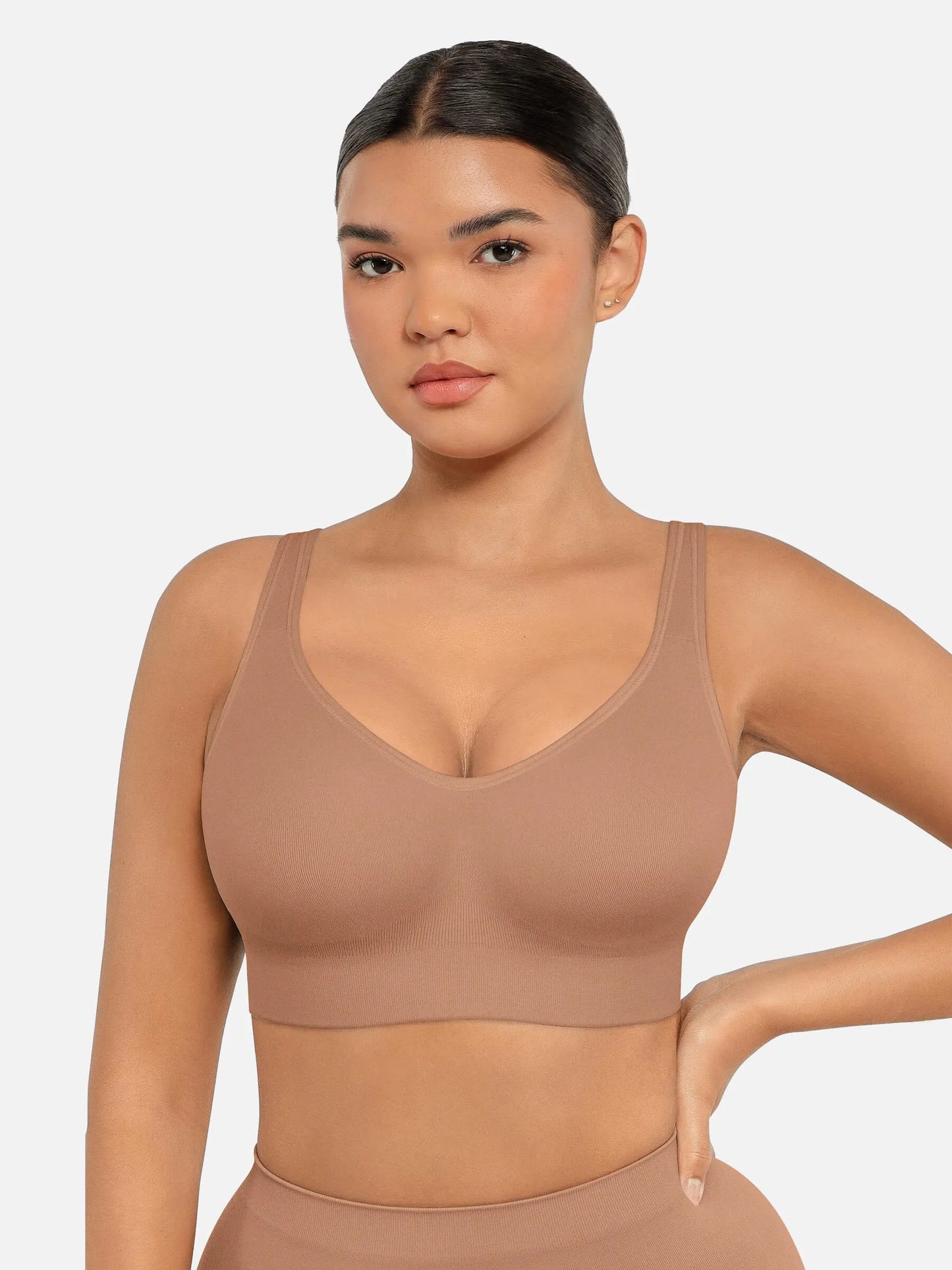 Willluxe Built-in Soft Cups Full Coverage Wireless Bra