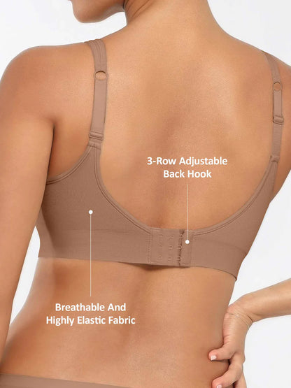 Willluxe Built-in Soft Cups Full Coverage Wireless Bra