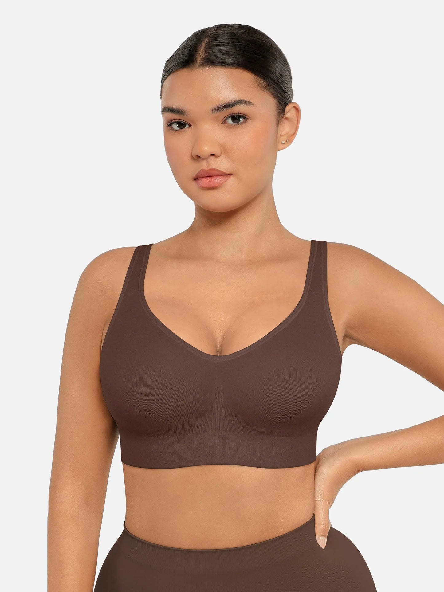 Willluxe Built-in Soft Cups Full Coverage Wireless Bra