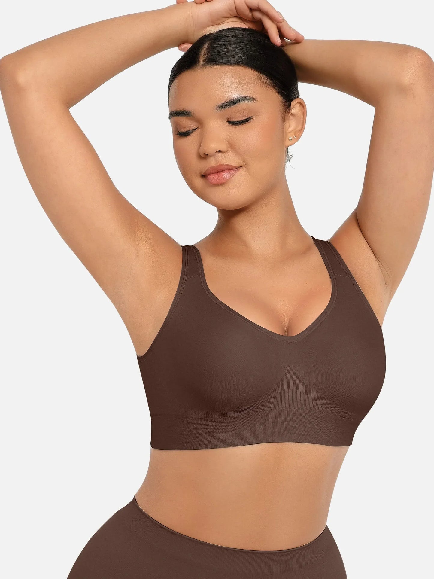 Willluxe Built-in Soft Cups Full Coverage Wireless Bra