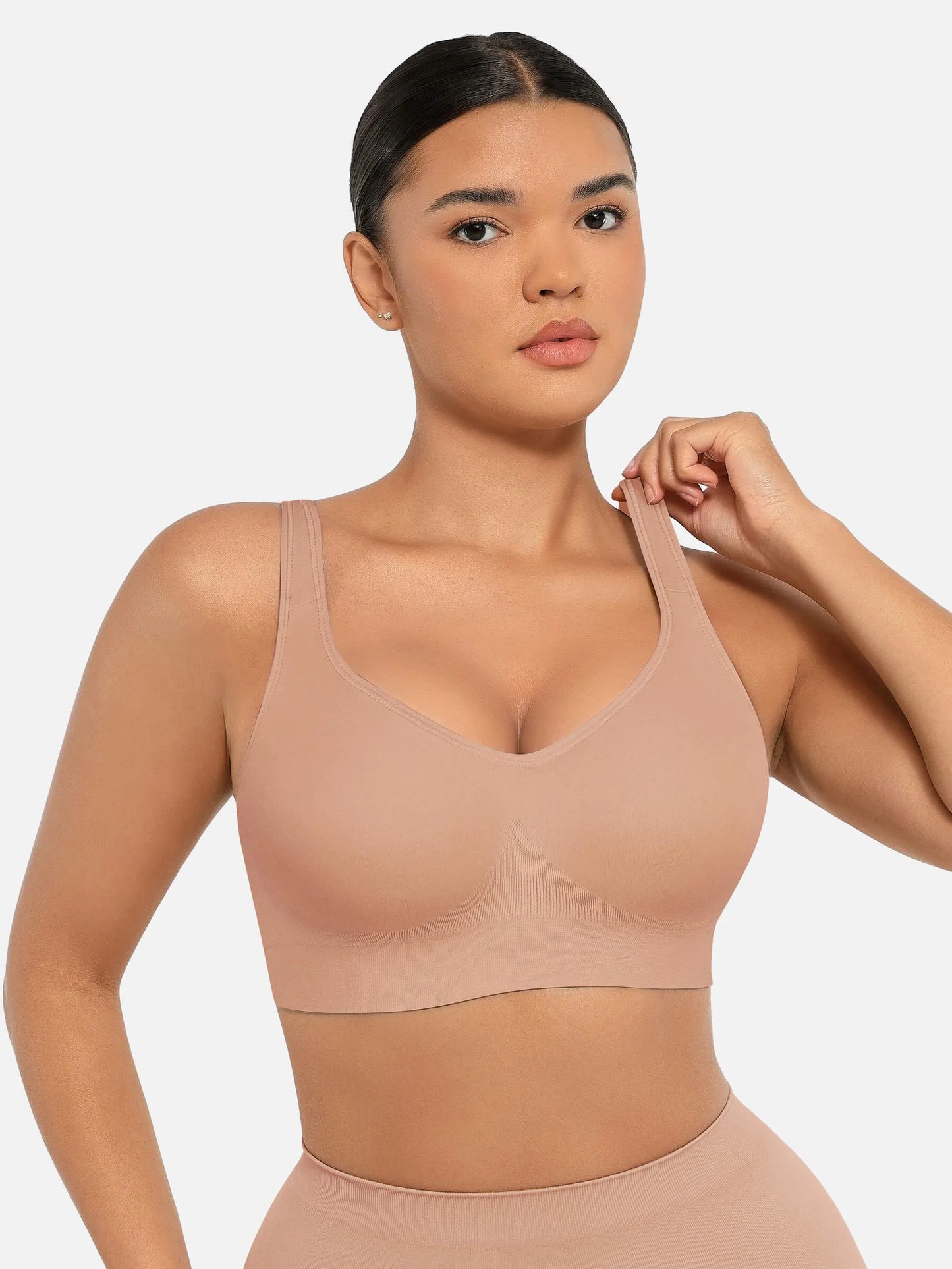 Willluxe Built-in Soft Cups Full Coverage Wireless Bra