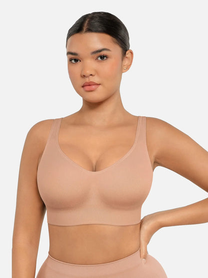 Willluxe Built-in Soft Cups Full Coverage Wireless Bra