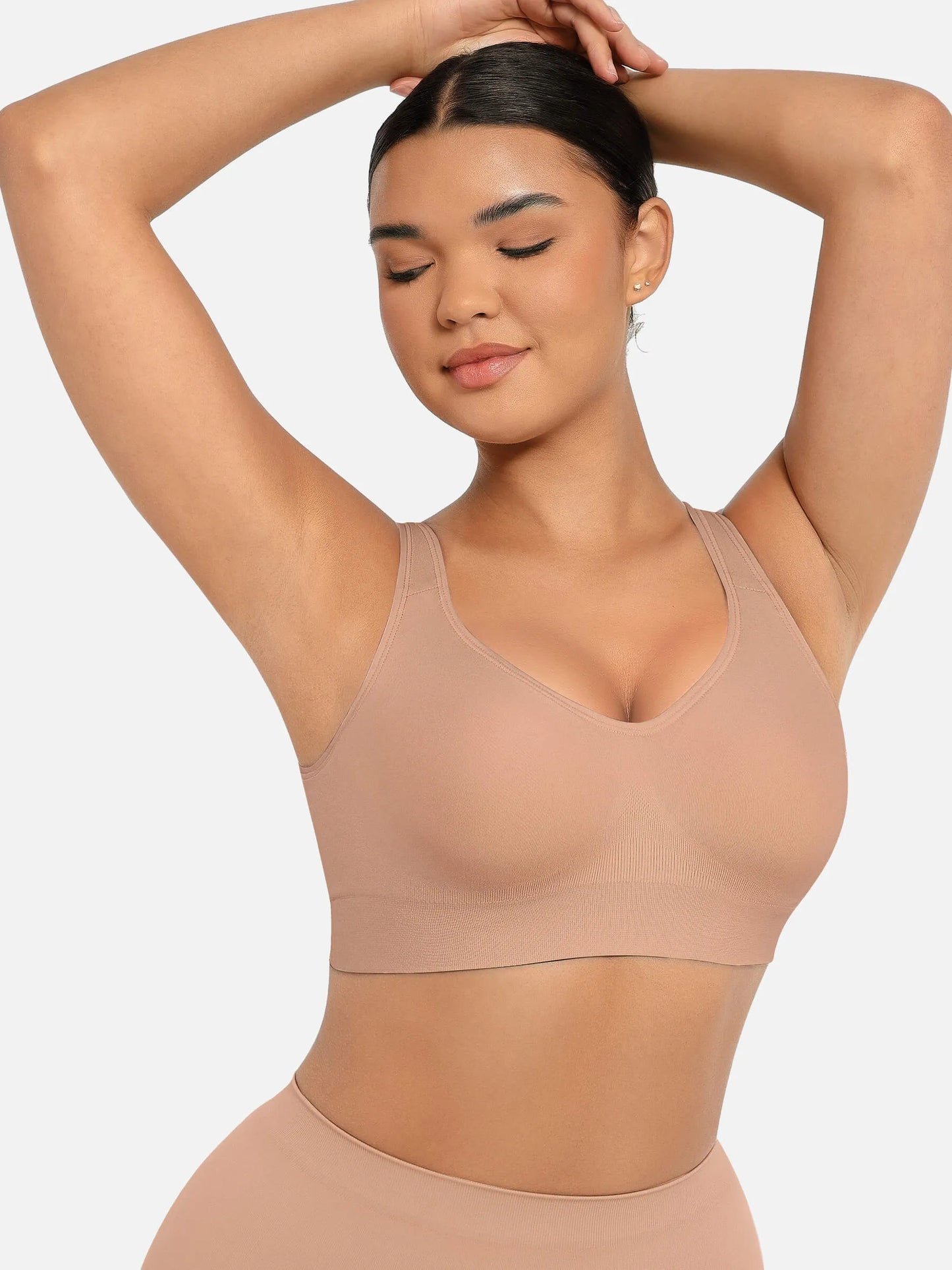 Willluxe Built-in Soft Cups Full Coverage Wireless Bra