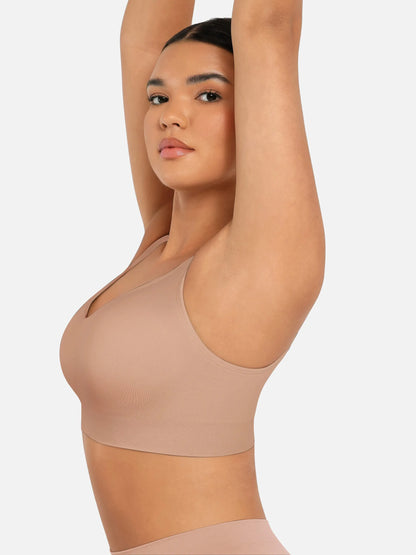 Willluxe Built-in Soft Cups Full Coverage Wireless Bra