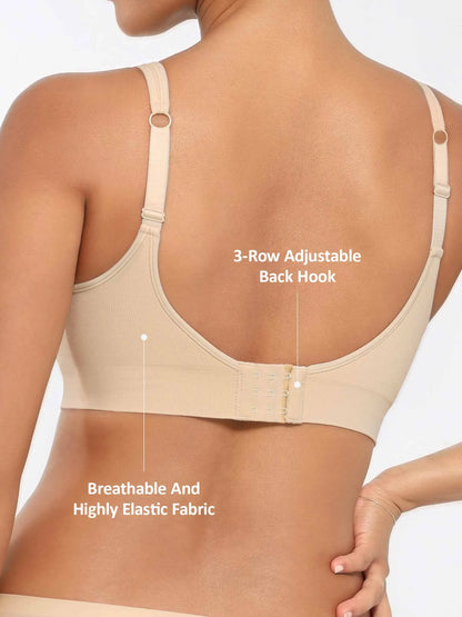 Willluxe Built-in Soft Cups Full Coverage Wireless Bra