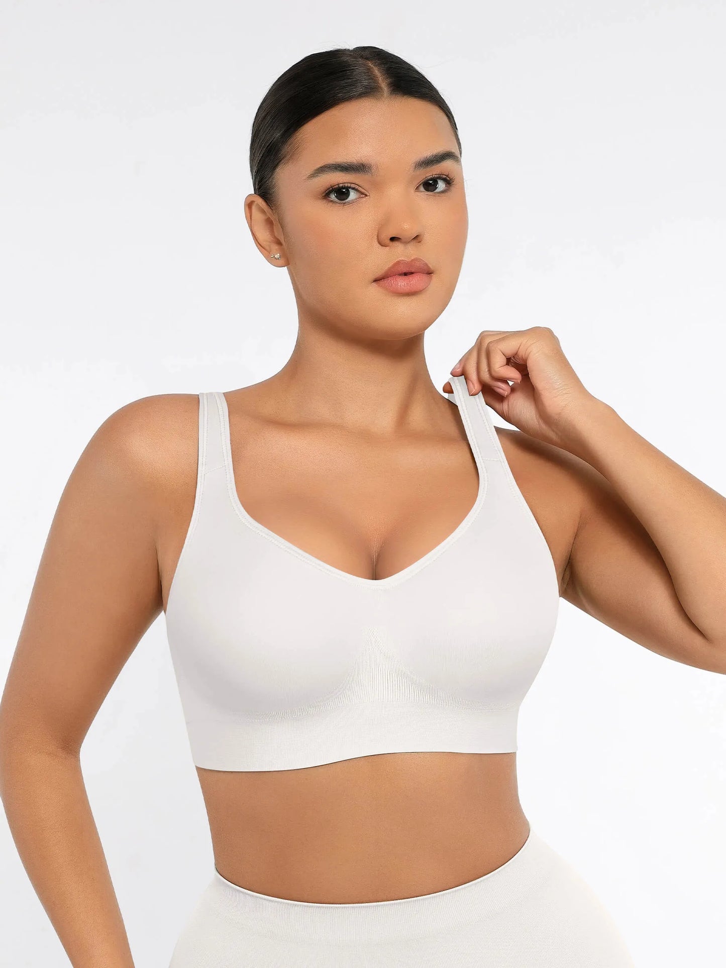 Willluxe Built-in Soft Cups Full Coverage Wireless Bra