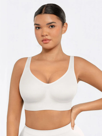 Willluxe Built-in Soft Cups Full Coverage Wireless Bra