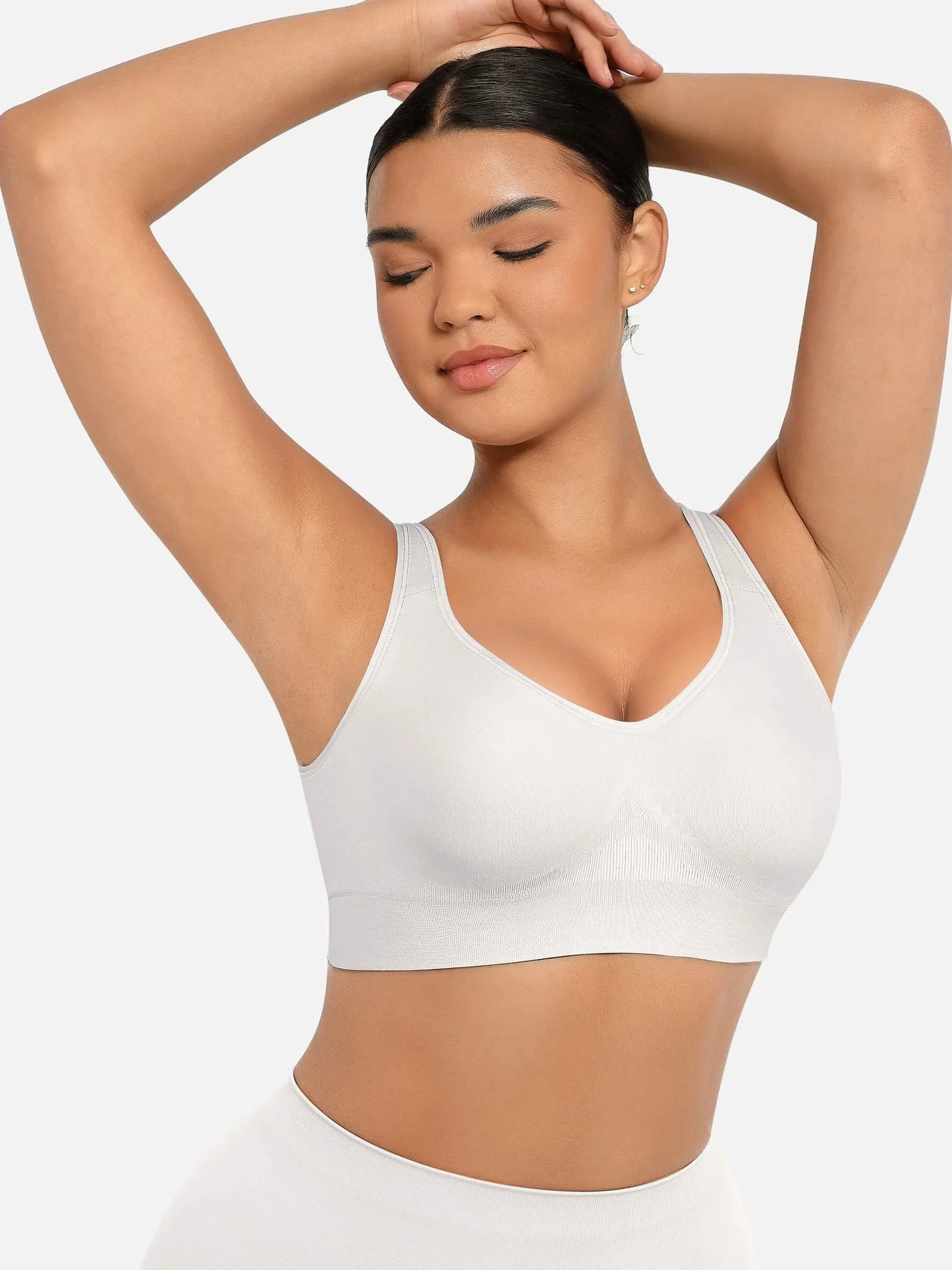 Willluxe Built-in Soft Cups Full Coverage Wireless Bra