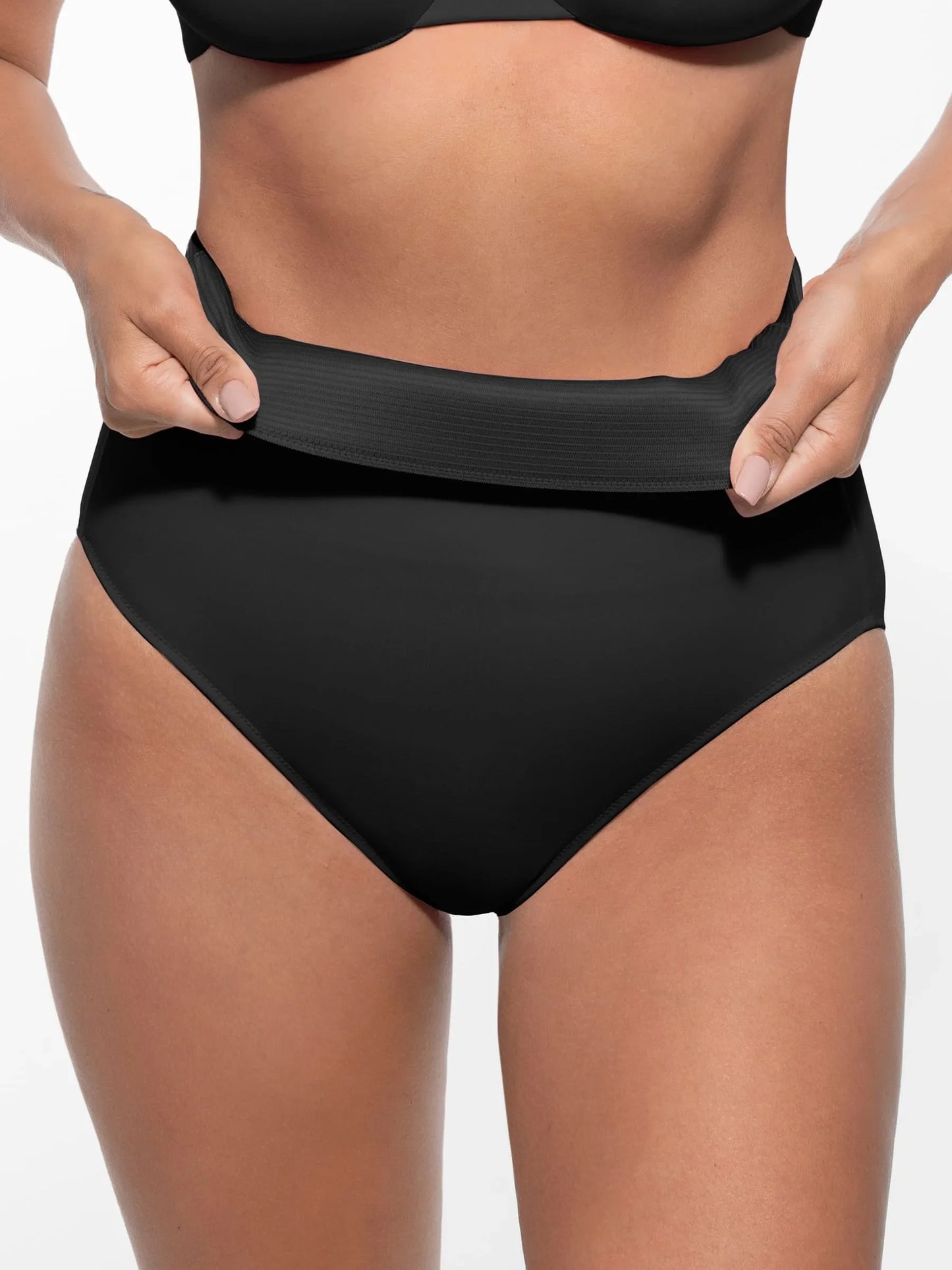 Willluxe Built-in Elastic Mid-Waist Shaping Panties