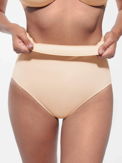Willluxe Built-in Elastic Mid-Waist Shaping Panties