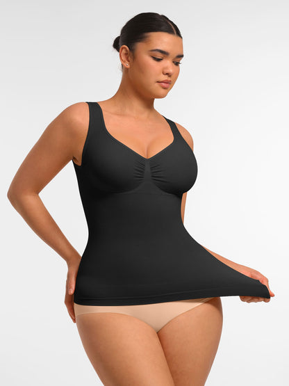 Willluxe Bust Support Waist and Abdomen Control Shape  Wide Straps Tank Top