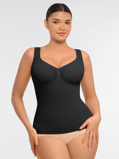 Willluxe Bust Support Waist and Abdomen Control Shape  Wide Straps Tank Top