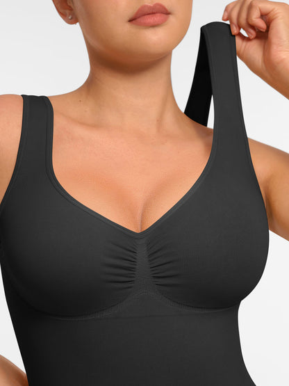 Willluxe Bust Support Waist and Abdomen Control Shape  Wide Straps Tank Top