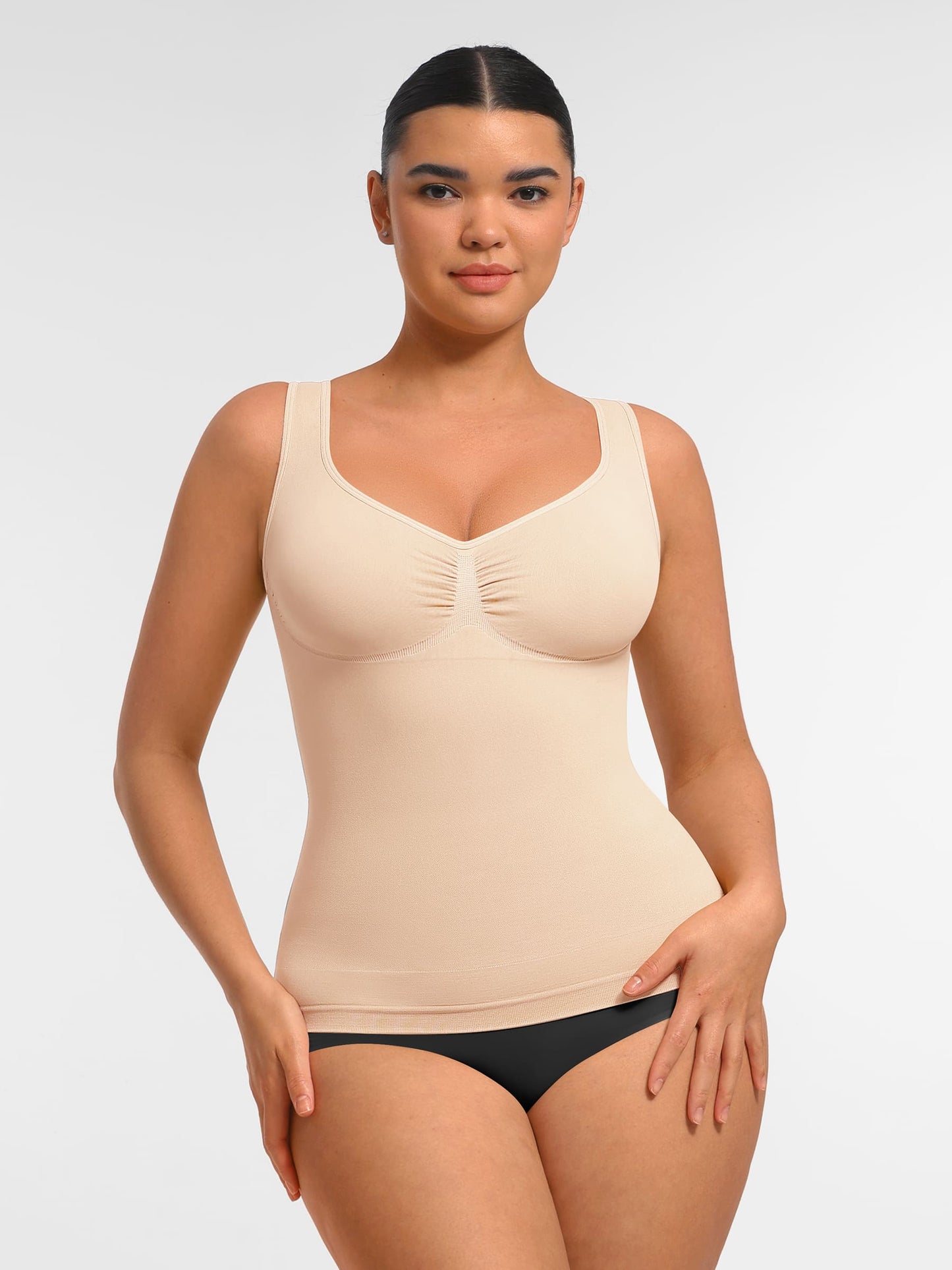 Willluxe Bust Support Waist and Abdomen Control Shape  Wide Straps Tank Top