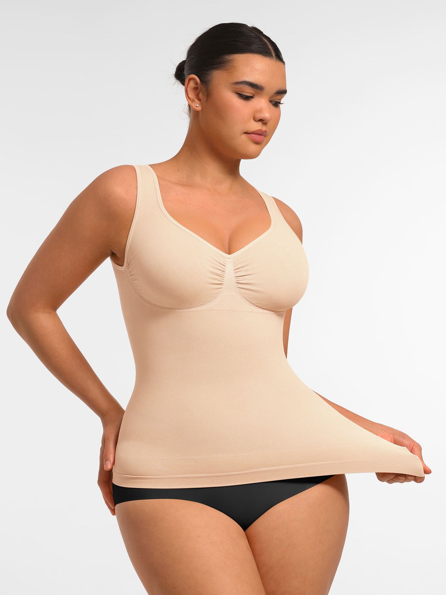 Willluxe Bust Support Waist and Abdomen Control Shape  Wide Straps Tank Top