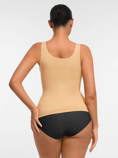 Willluxe Bust Support Waist and Abdomen Control Shape  Wide Straps Tank Top