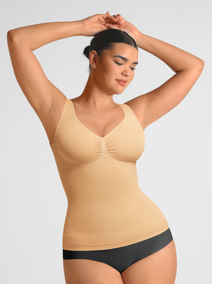 Willluxe Bust Support Waist and Abdomen Control Shape  Wide Straps Tank Top