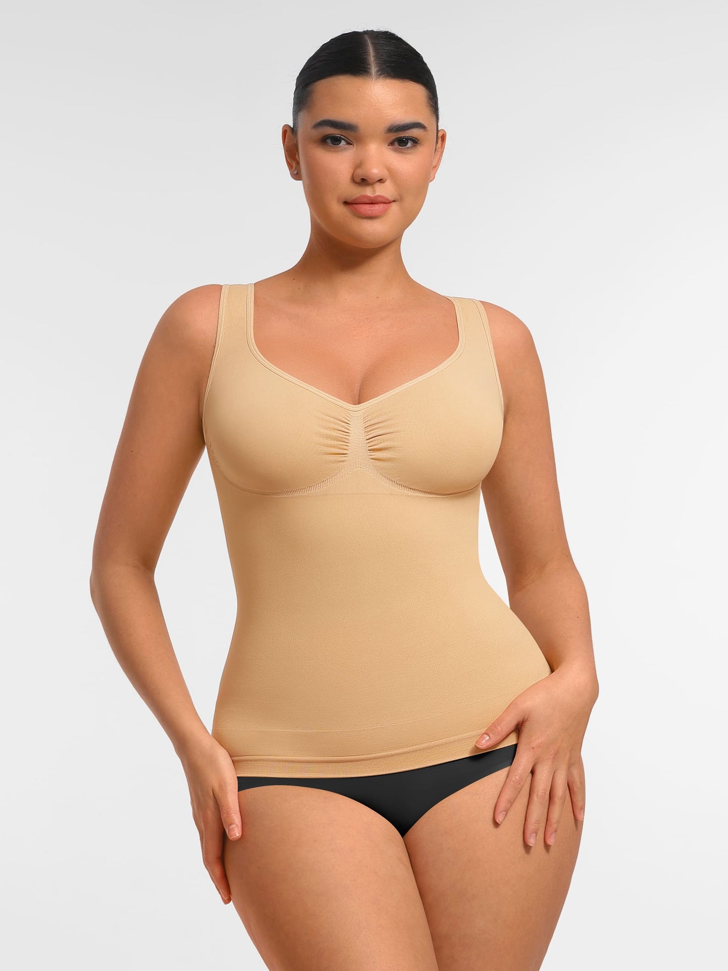 Willluxe Bust Support Waist and Abdomen Control Shape  Wide Straps Tank Top