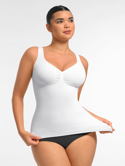 Willluxe Bust Support Waist and Abdomen Control Shape  Wide Straps Tank Top