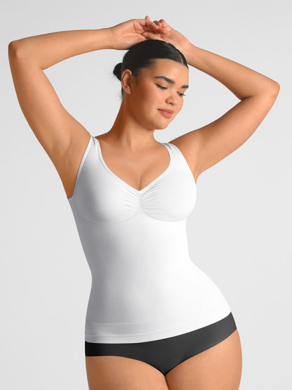 Willluxe Bust Support Waist and Abdomen Control Shape  Wide Straps Tank Top