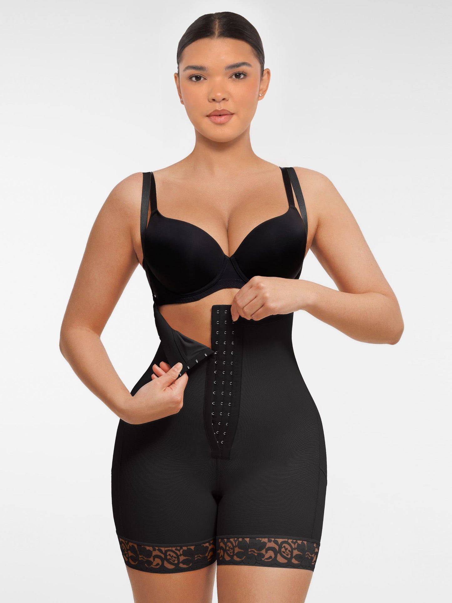 Willluxe Butt Lifting Body Shaper with Zip Crotch Smooth Tummy Control