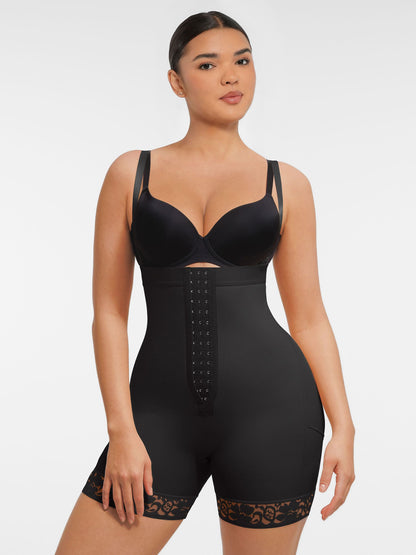 Willluxe Butt Lifting Body Shaper with Zip Crotch Smooth Tummy Control