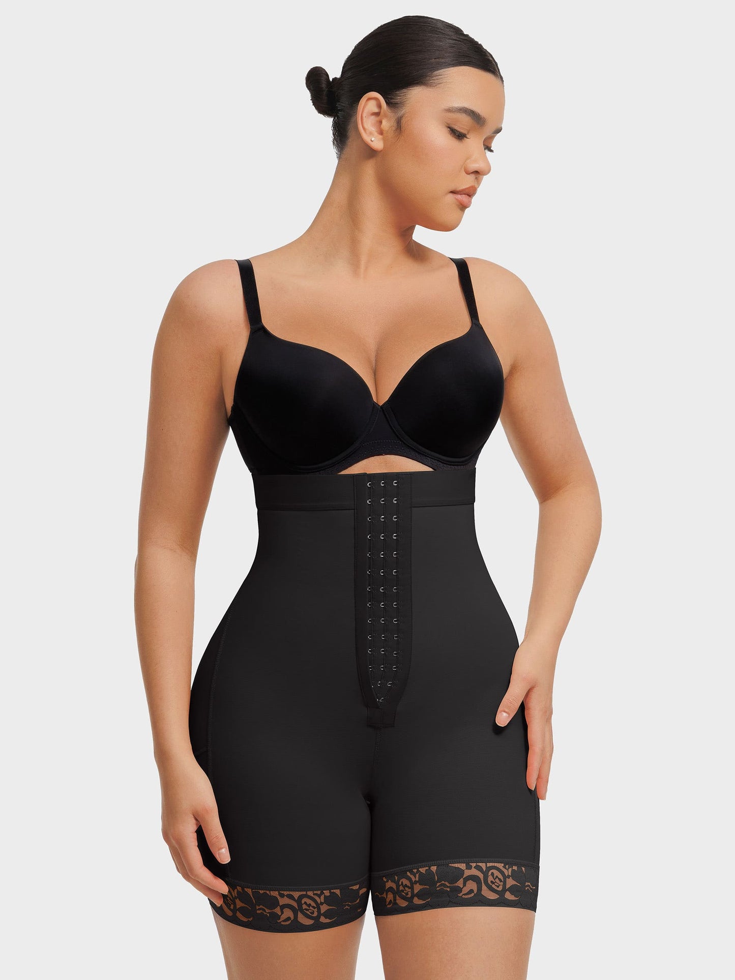 Willluxe Butt Lifting Body Shaper with Zip Crotch Smooth Tummy Control