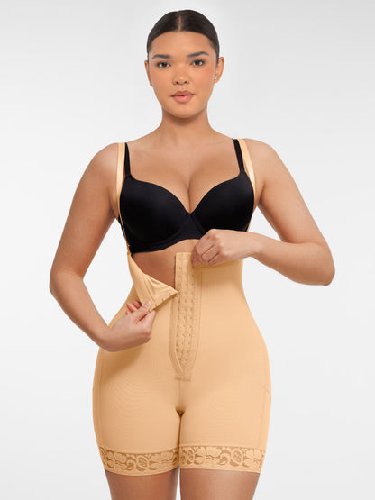 Willluxe Butt Lifting Body Shaper with Zip Crotch Smooth Tummy Control