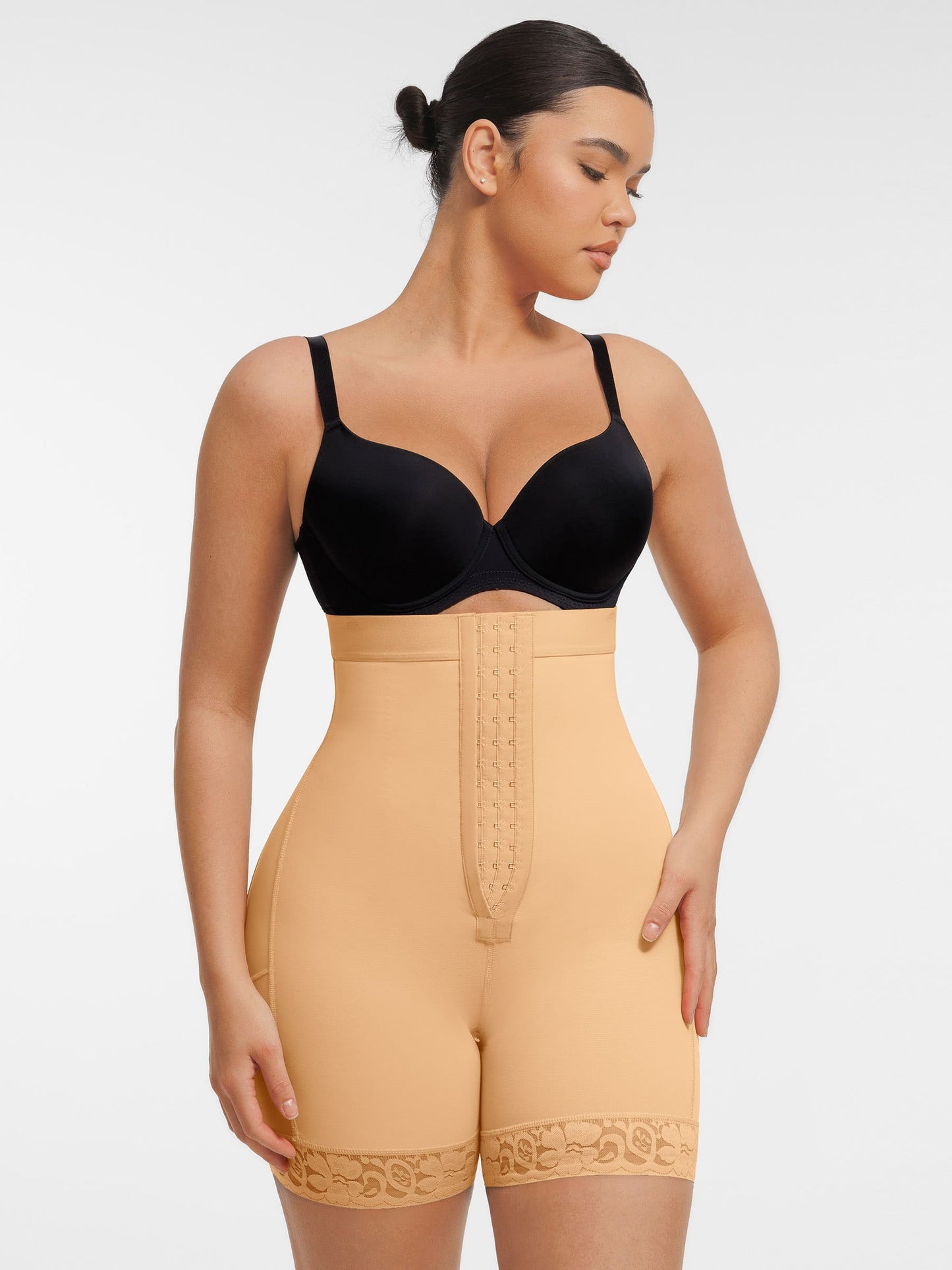 Willluxe Butt Lifting Body Shaper with Zip Crotch Smooth Tummy Control