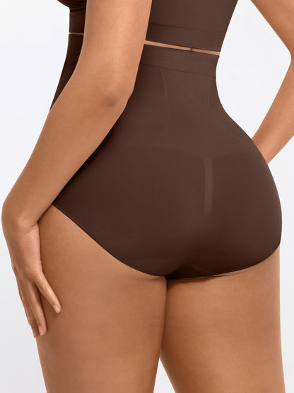 Willluxe High-Waisted Tummy Control Seamless Shapewear Briefs