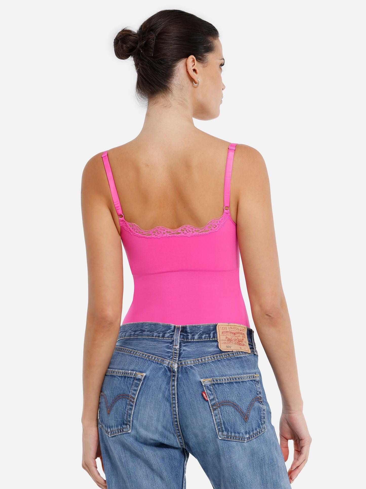 Willluxe Lace Tight-Fit Seamless Thong Shapewear Bodysuit