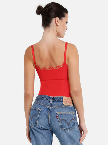 Willluxe Lace Tight-Fit Seamless Thong Shapewear Bodysuit