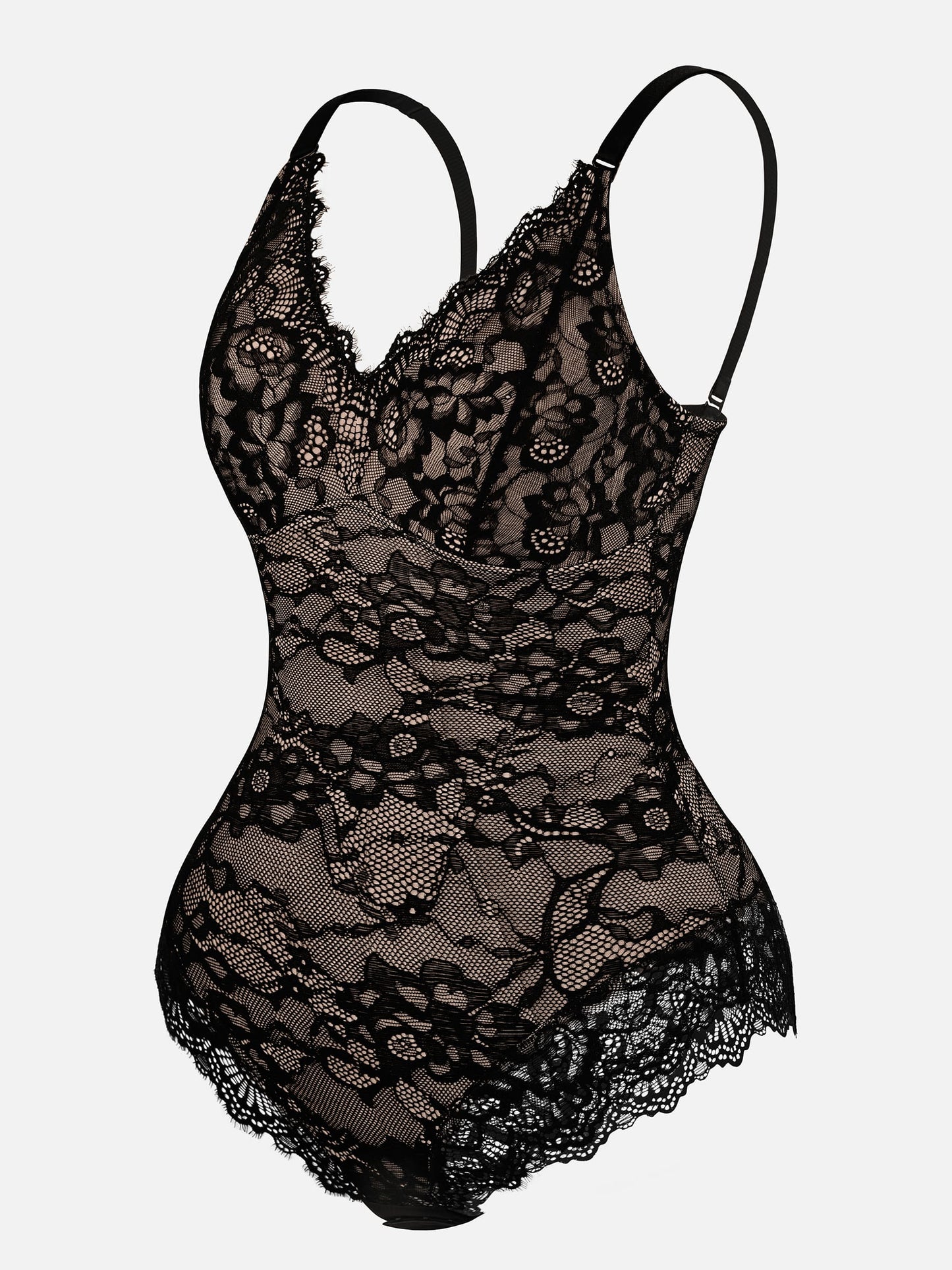 Willluxe Lace V Neck Full Bodysuit Underwear [BOGO]