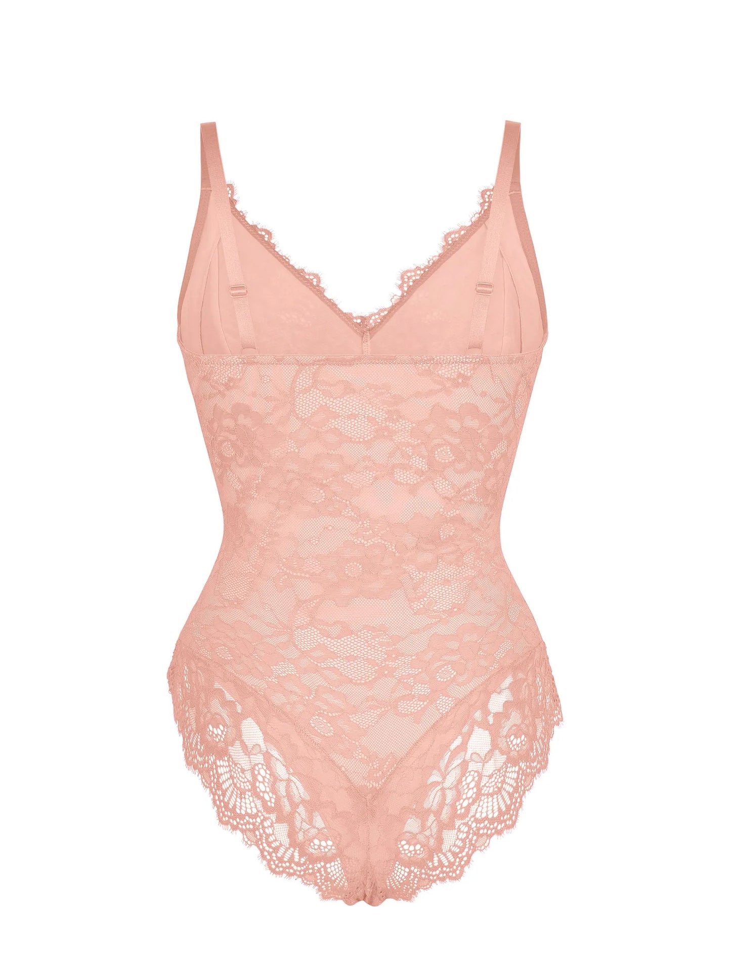 Willluxe Lace V Neck Full Bodysuit