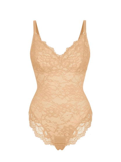 Willluxe Lace V Neck Full Bodysuit Underwear