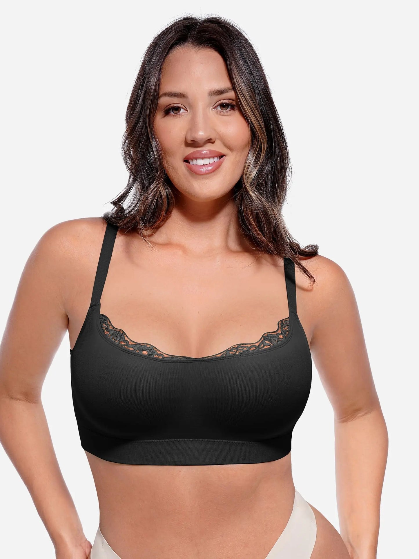 Willluxe No Underwire Seamless Lace Everyday Bra
