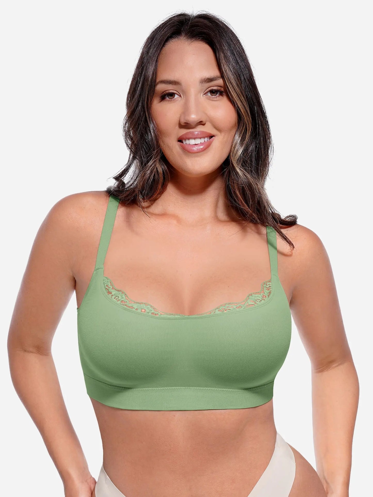 Willluxe No Underwire Seamless Lace Everyday Bra
