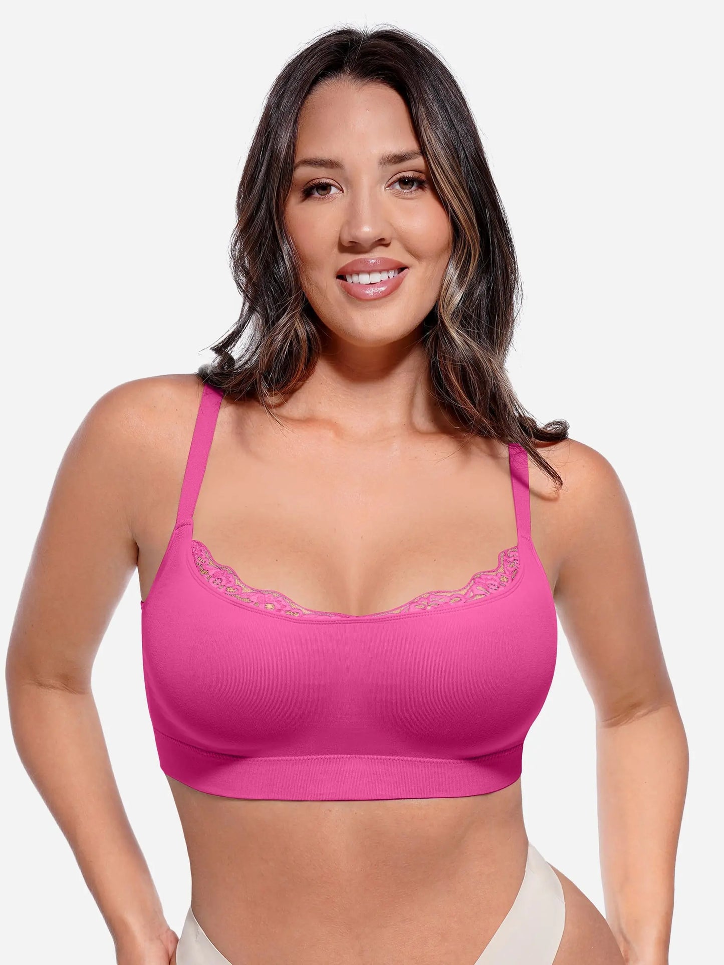 Willluxe No Underwire Seamless Lace Everyday Bra