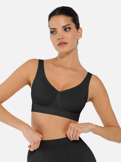 Willluxe No Underwire Wide Straps Everyday Bra