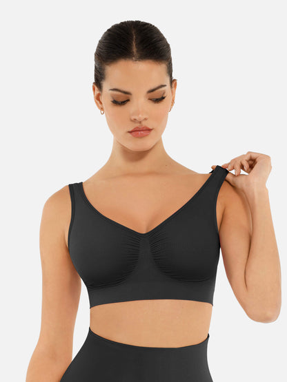Willluxe No Underwire Wide Straps Everyday Bra