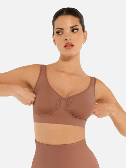 Willluxe No Underwire Wide Straps Everyday Bra