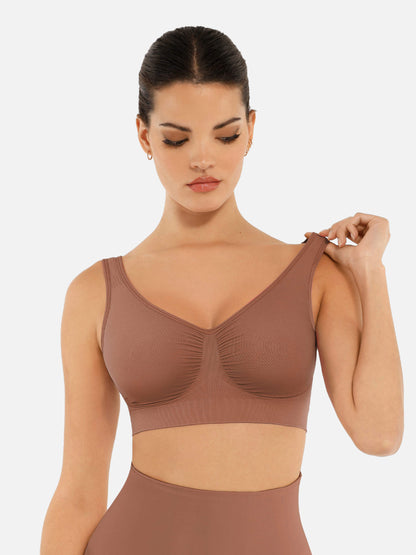 Willluxe No Underwire Wide Straps Everyday Bra