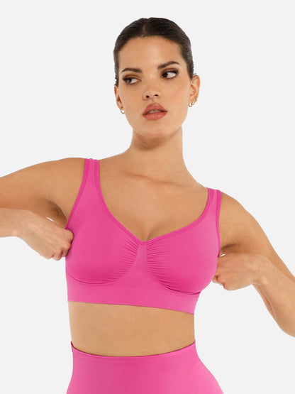 Willluxe No Underwire Wide Straps Everyday Bra