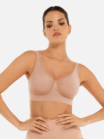 Willluxe No Underwire Wide Straps Everyday Bra