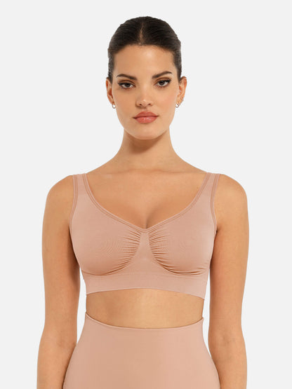 Willluxe No Underwire Wide Straps Everyday Bra